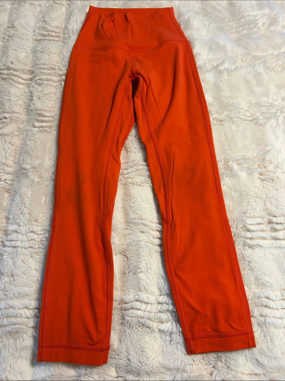 Lululemon High-Waist Orange Align Leggings